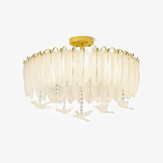 Glass Feather Ceiling Light Ceiling lamp