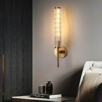 Glass Linear Brass Wall Light Wall lamp
