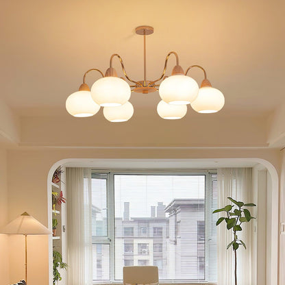 Glass Persimmon Chandelier Chandelier