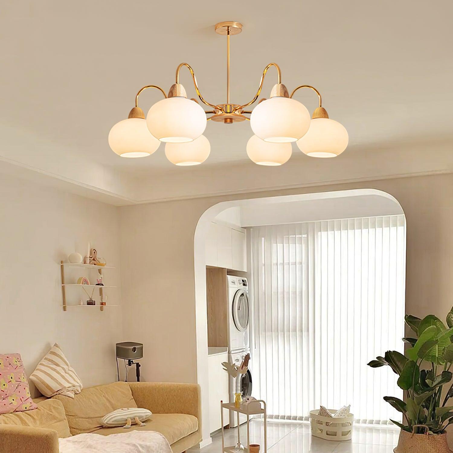Glass Persimmon Chandelier Chandelier