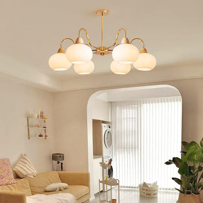 Glass Persimmon Chandelier Chandelier