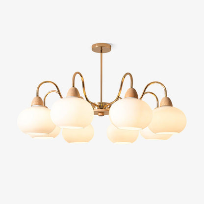 Glass Persimmon Chandelier Chandelier