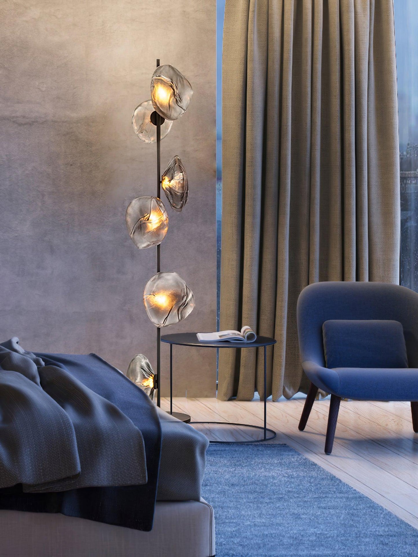 Glass Mesh Petals Floor Lamp Floor lamp