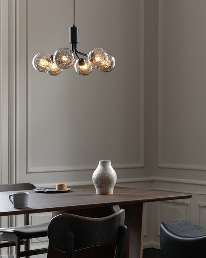 Glass Sphere Cluster Chandelier Chandelier