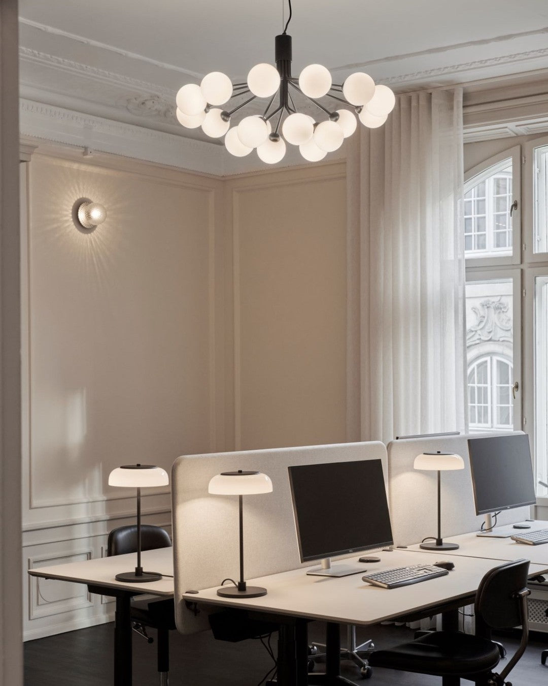 Glass Sphere Cluster Chandelier Chandelier