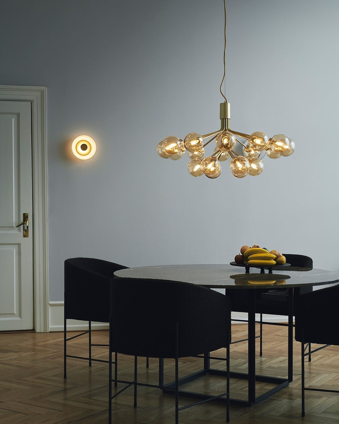 Glass Sphere Cluster Chandelier Chandelier