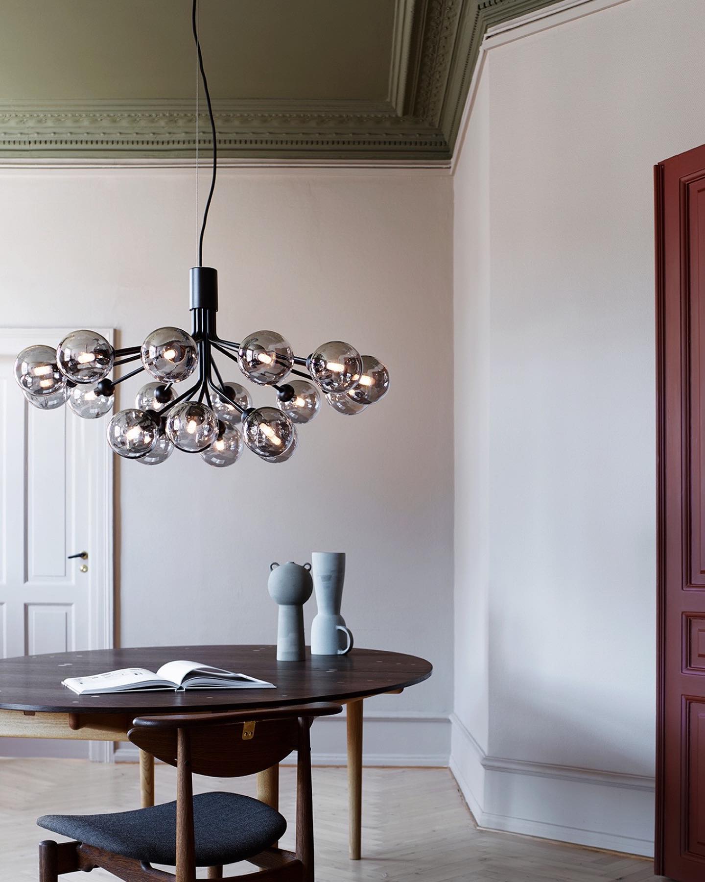Glass Sphere Cluster Chandelier Chandelier