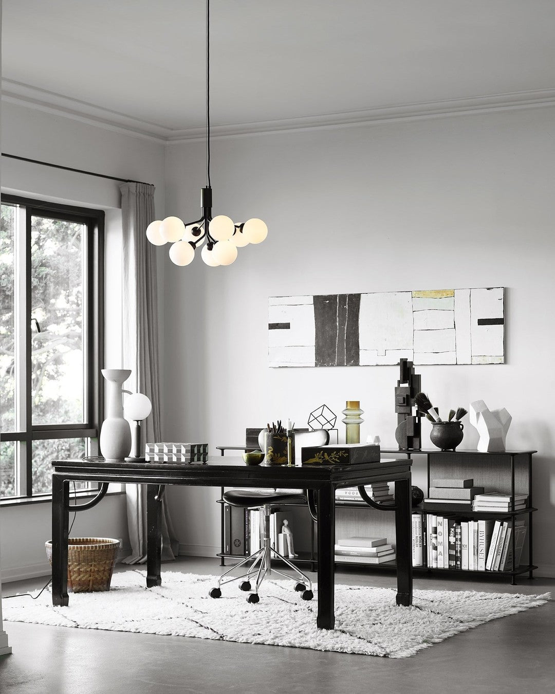 Glass Sphere Cluster Chandelier Chandelier