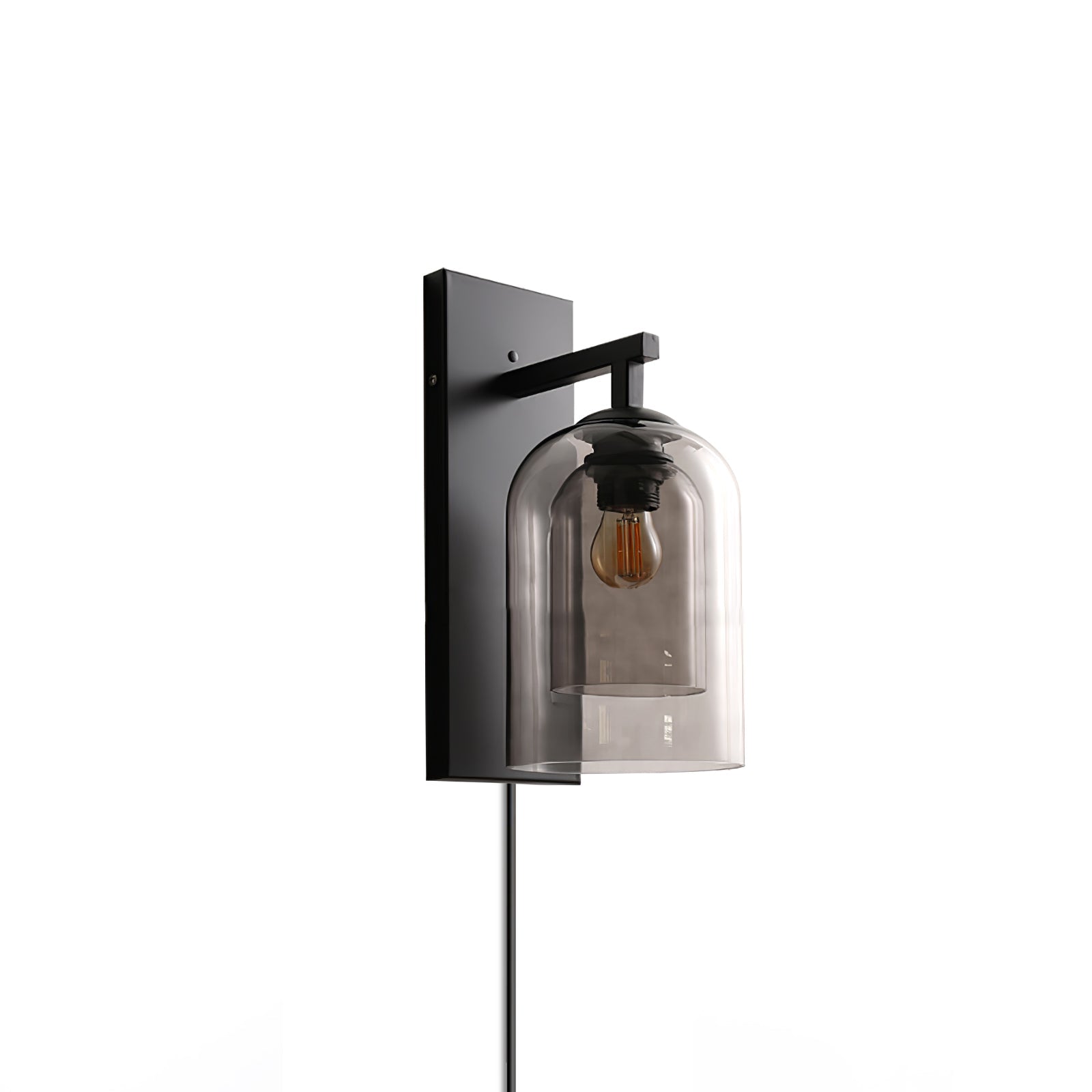 Glass Tubular Plug-in Wall Lamp Wall lamp