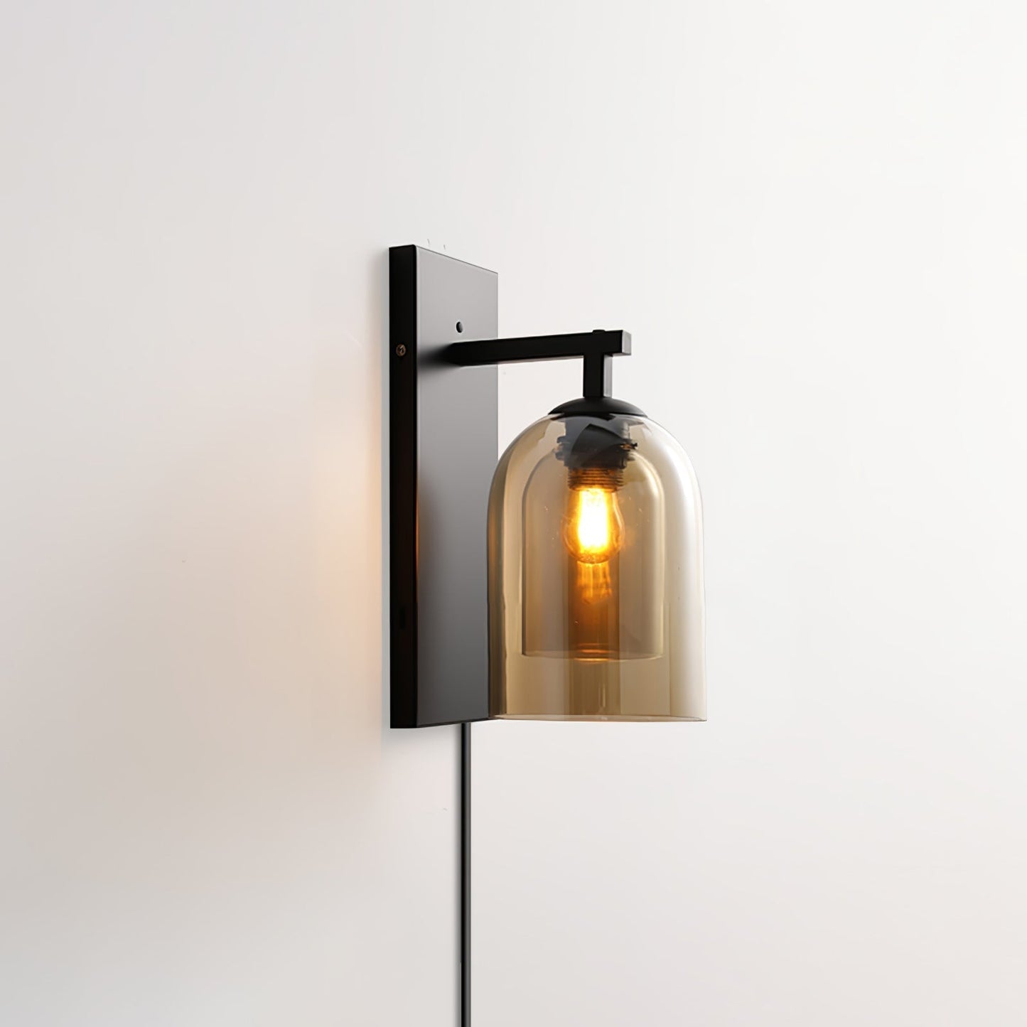 Glass Tubular Plug-in Wall Lamp Wall lamp
