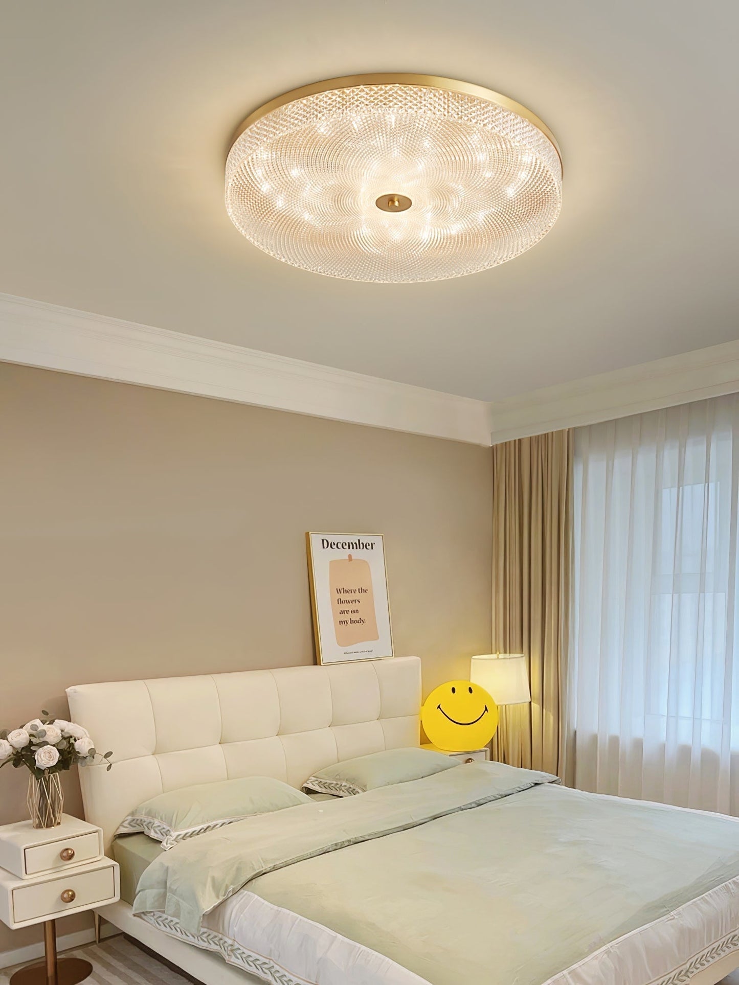 Glimmering Striped Ceiling Light Ceiling lamp