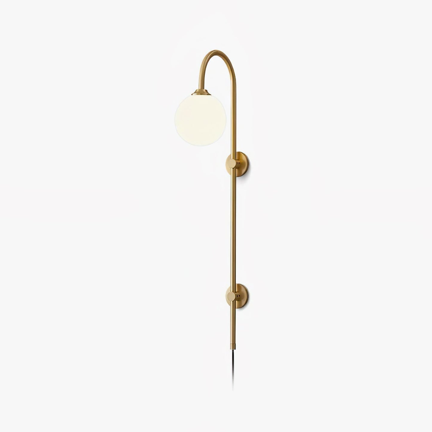 Globe Brass Plug-in Wall Sconce Wall lamp