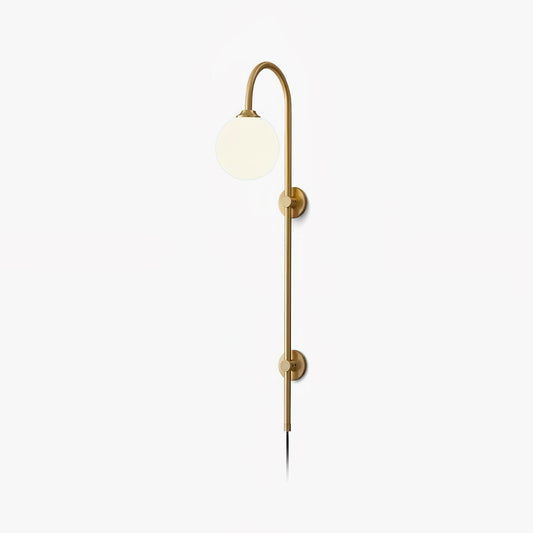 Globe Brass Plug-in Wall Sconce Wall lamp