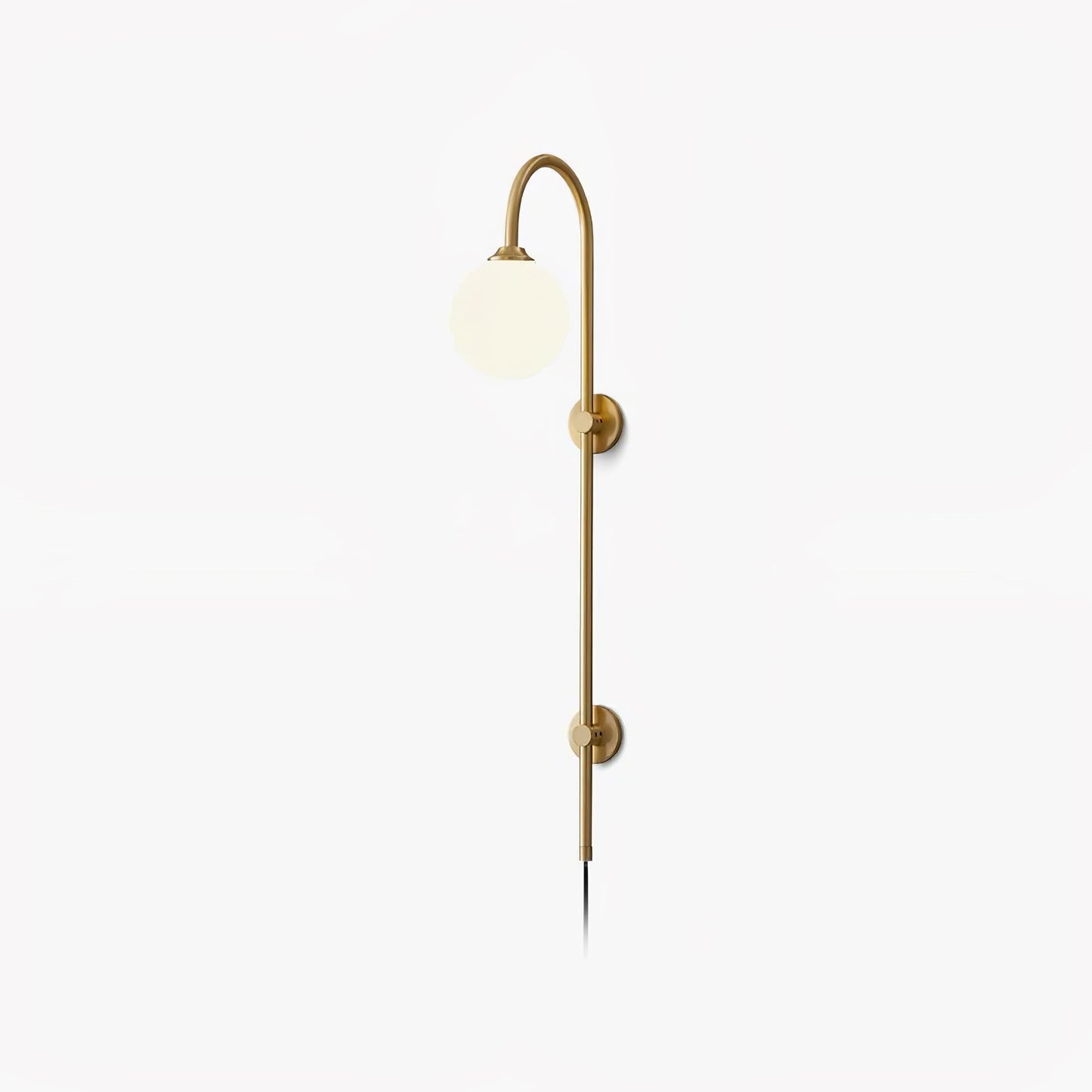 Globe Brass Plug-in Wall Sconce Wall lamp