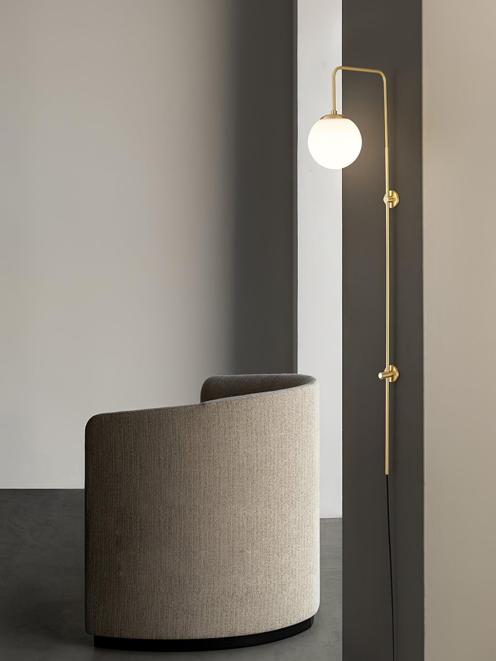 Globe Brass Plug-in Wall Sconce Wall lamp