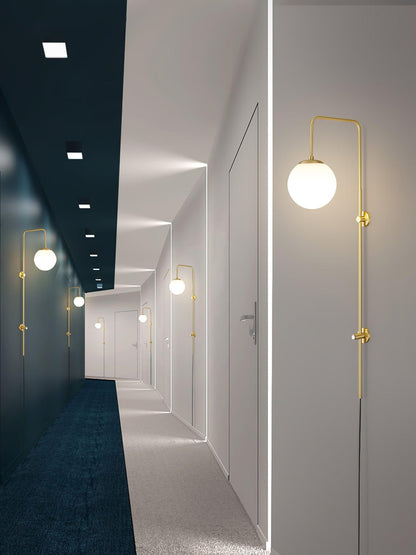 Globe Brass Plug-in Wall Sconce Wall lamp