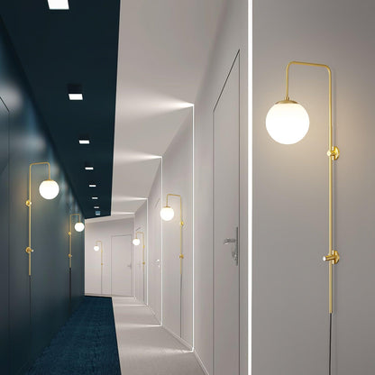 Globe Brass Wall Sconce Wall lamp