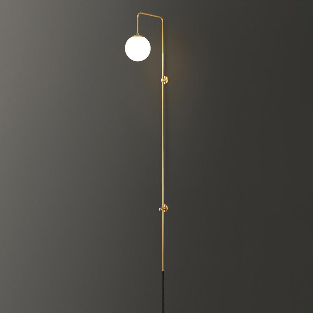 Globe Brass Plug-in Wall Sconce Wall lamp