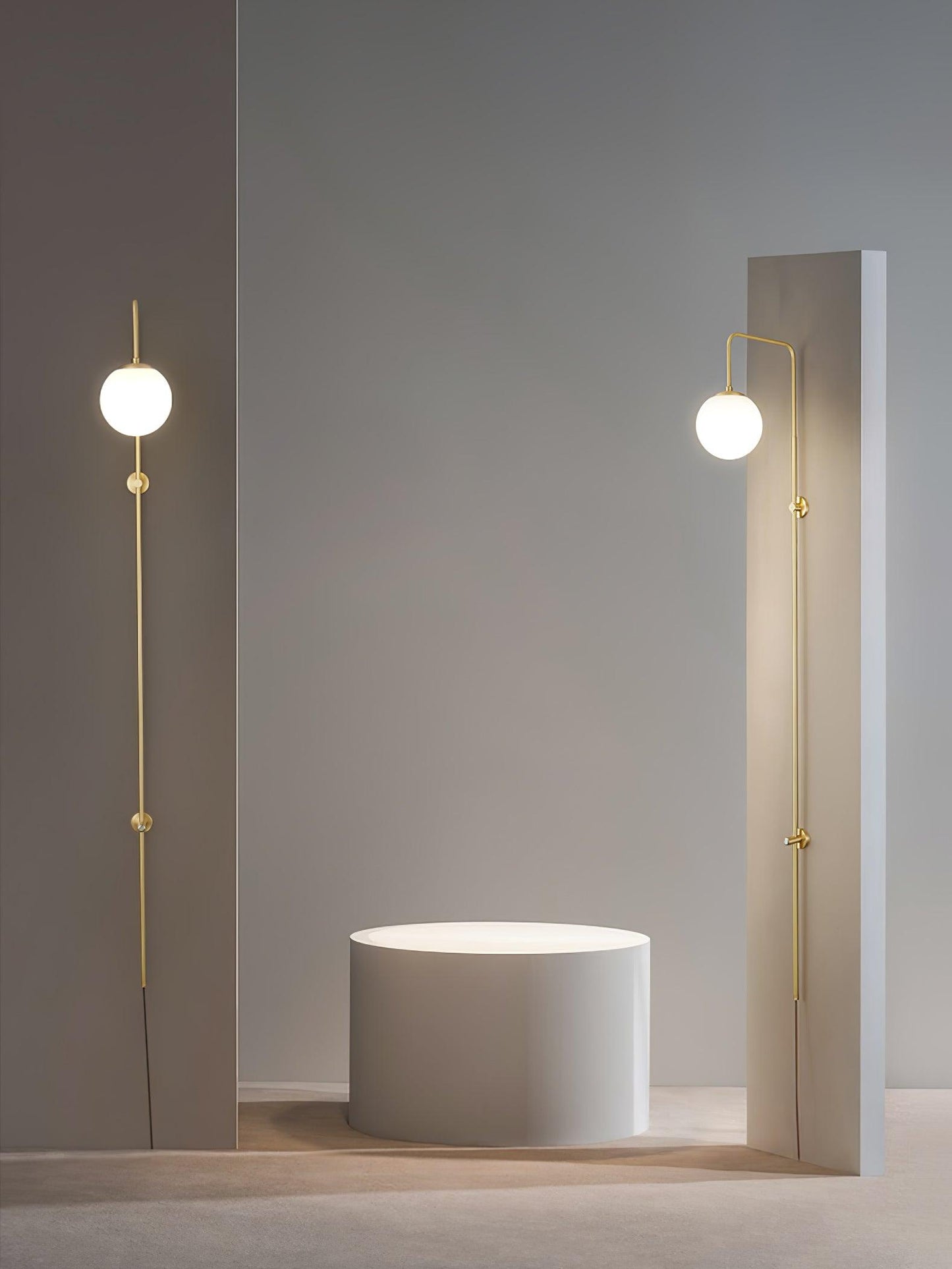 Globe Brass Plug-in Wall Sconce Wall lamp