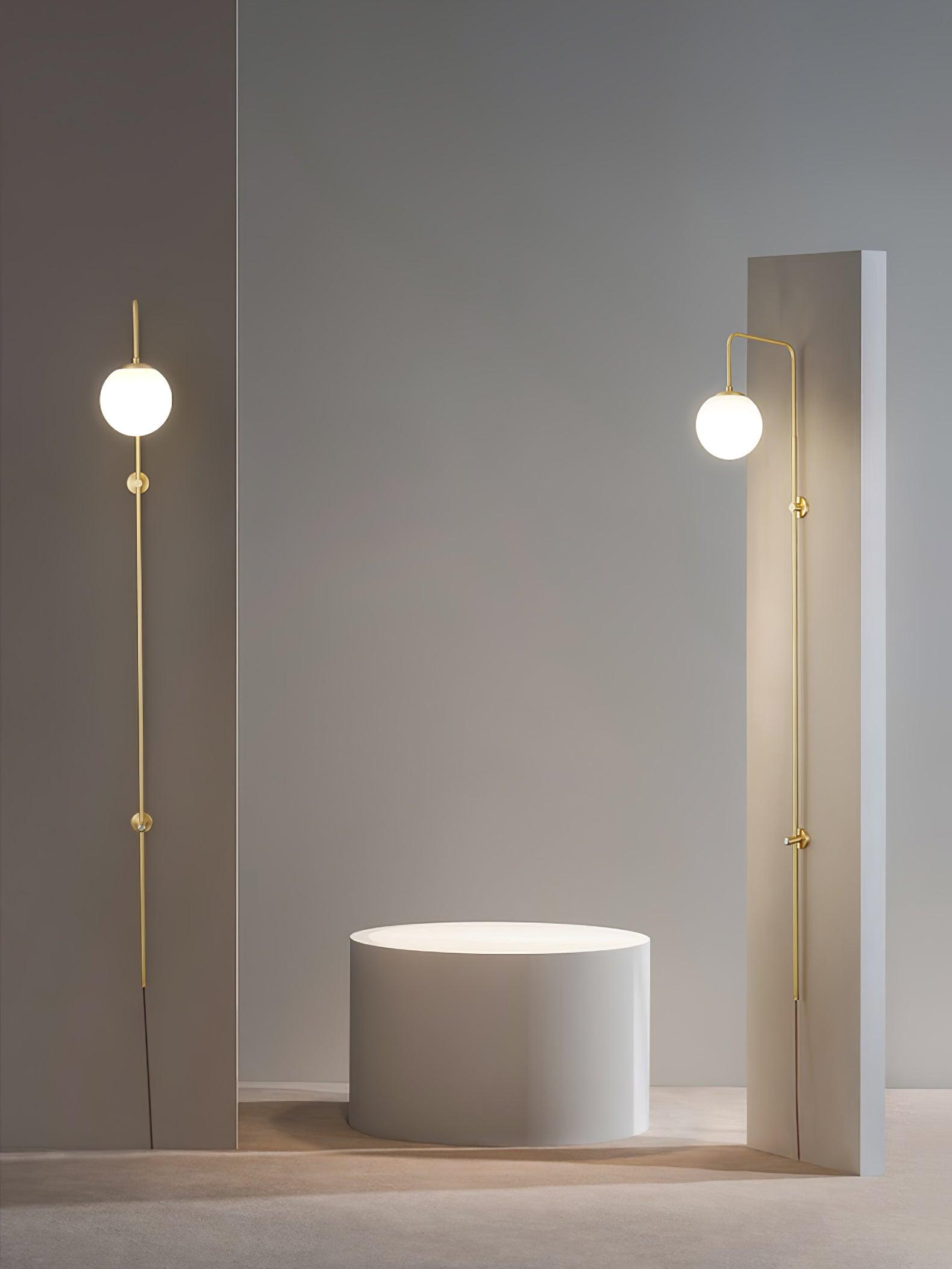 Globe Brass Plug-in Wall Sconce Wall lamp