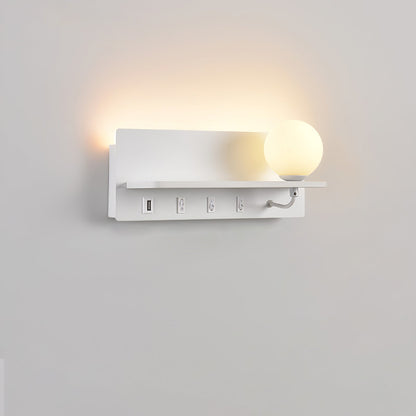 Glos Slim wall lamp Model B Right L 11.8″ x H 4.7″ / White / Warm Light Wall lamp