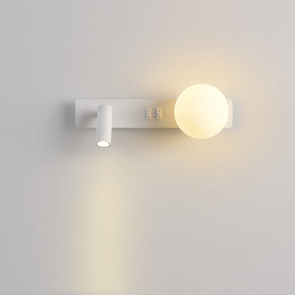 Glos Slim wall lamp Model A Right L 11.8″ x W 3.9″ / White / Warm Light Wall lamp