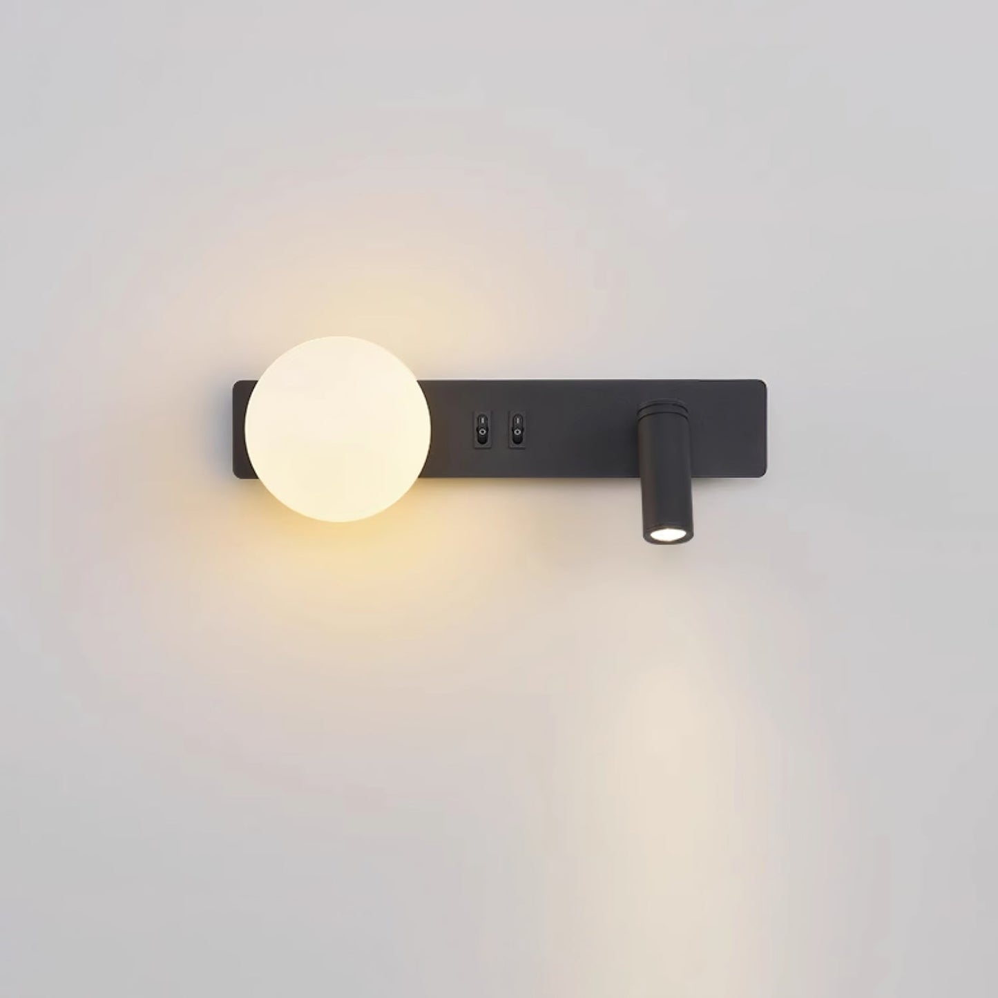 Glos Slim wall lamp Model A Left L 11.8″ x W 3.9″ / Black / Warm Light Wall lamp