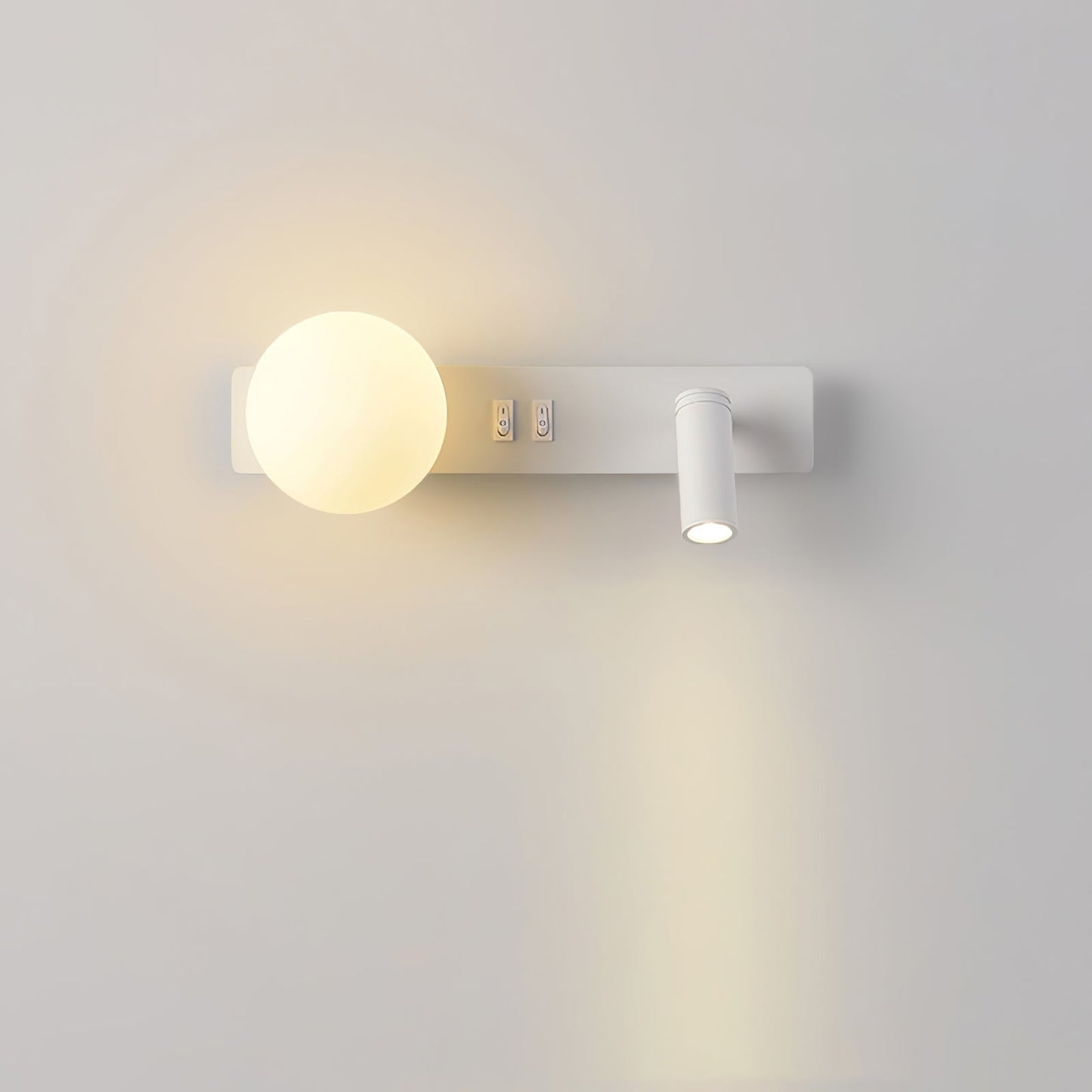 Glos Slim wall lamp Model A Left L 11.8″ x W 3.9″ / White / Warm Light Wall lamp
