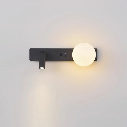 Glos Slim wall lamp Model A Right L 11.8″ x W 3.9″ / Black / Warm Light Wall lamp