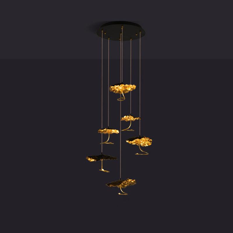 Brass Aviary Constellation Chandelier 6 heads Dia 23.6″ x H 78.7″ / Dia 60cm x H 200cm / Brass & Black / Warm Light