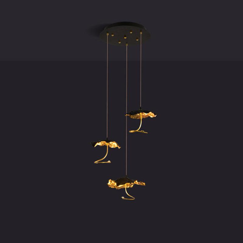 Brass Aviary Constellation Chandelier 3 heads Dia 20.5″ x H 59.1″ / Dia 52cm x H 150cm / Brass & Black / Warm Light