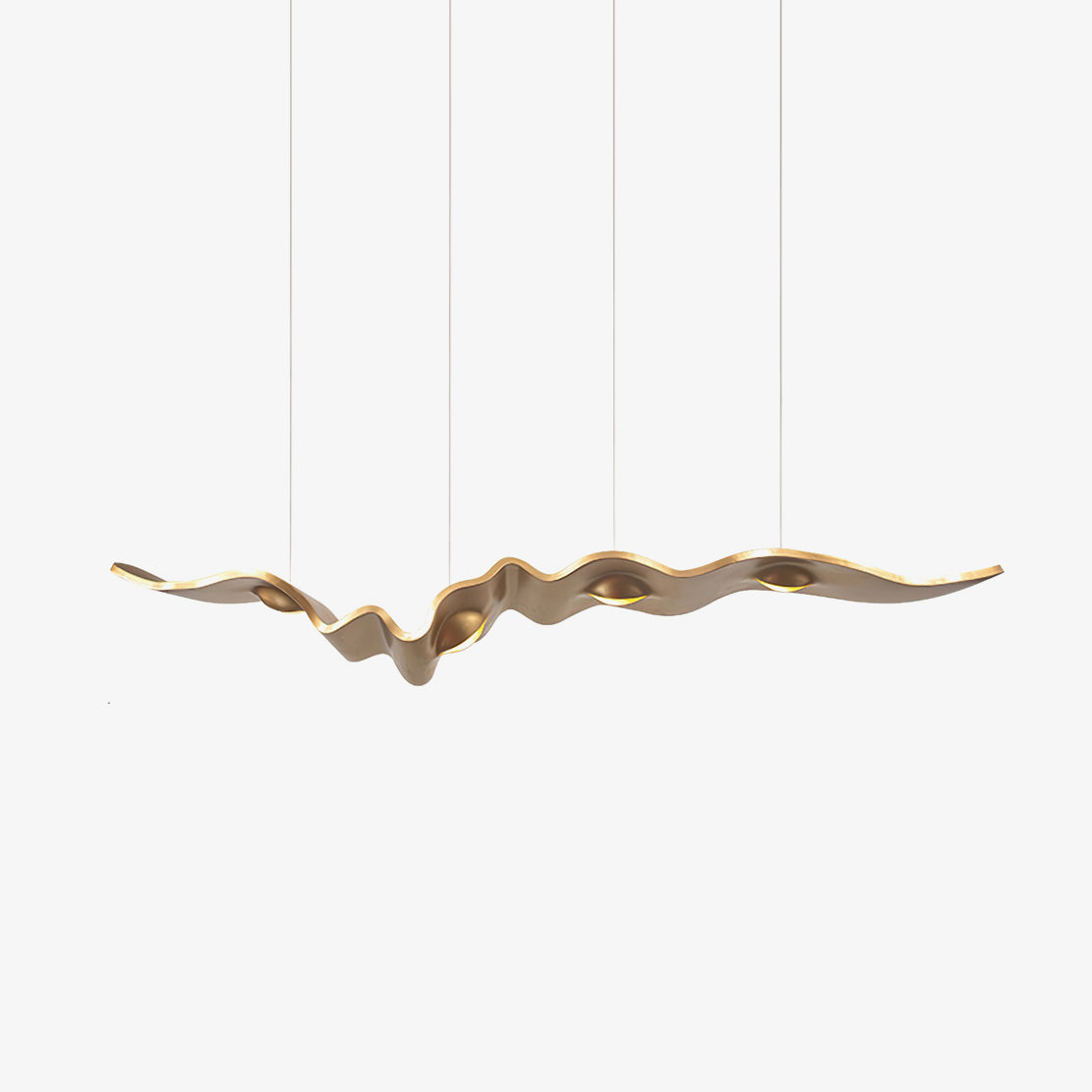 Gold Ribbon Chandelier Pendant light