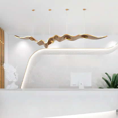 Gold Ribbon Chandelier Pendant light