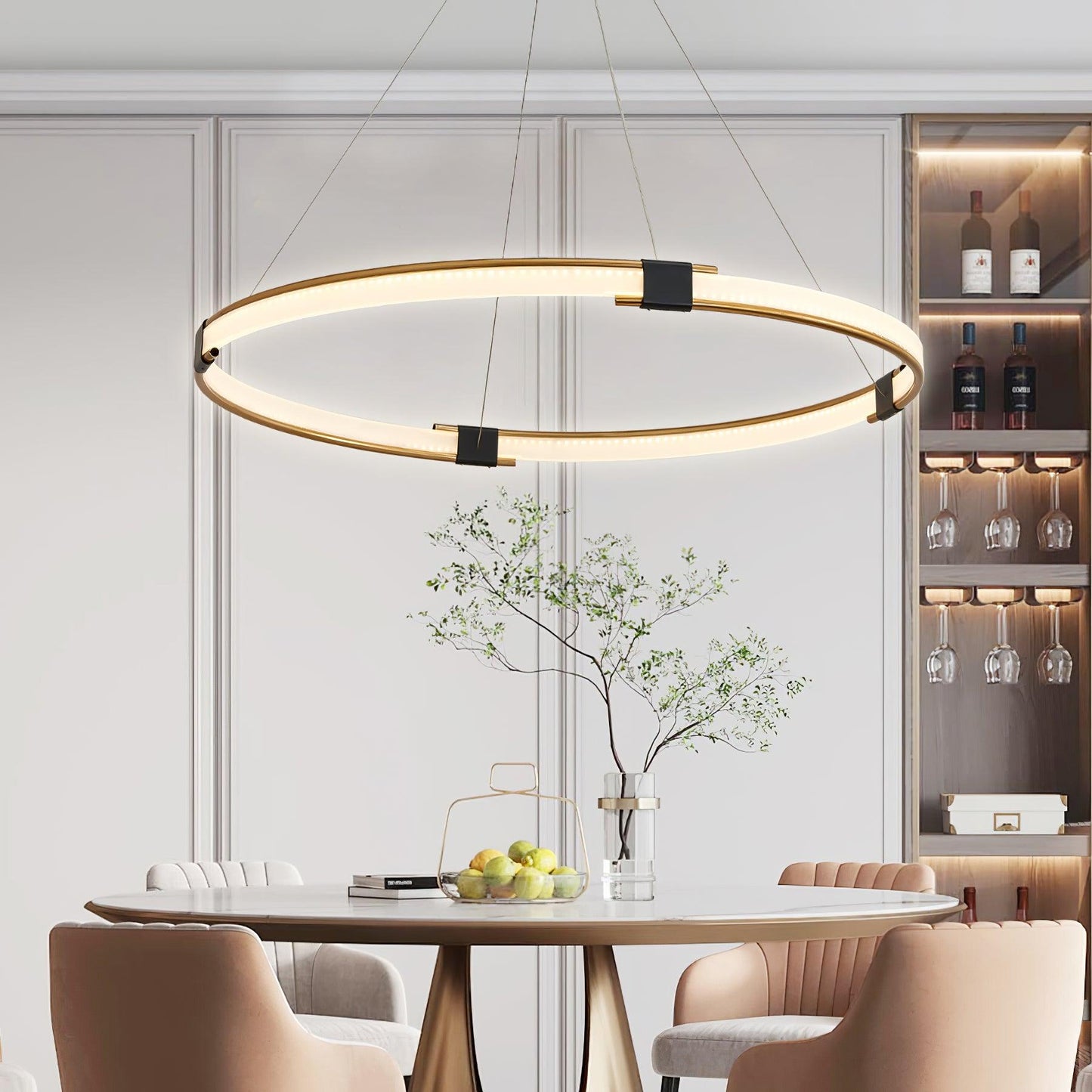 Gold Ring Chandelier Chandelier