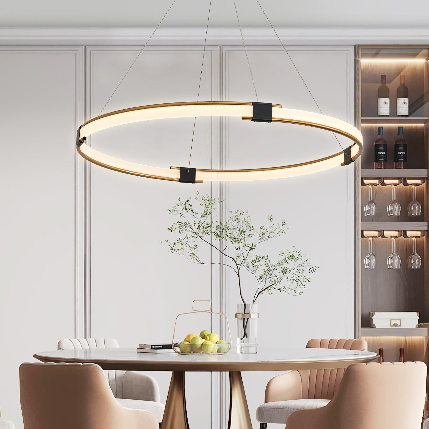 Gold Ring Chandelier Chandelier
