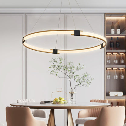 Gold Ring Chandelier Chandelier