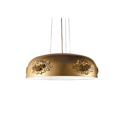 Gold Tuzzi Pendant Light Dia 33.5″ x H 12.6″ / Dia 85cm x H 32cm / Gold foil / Warm Light Pendant light
