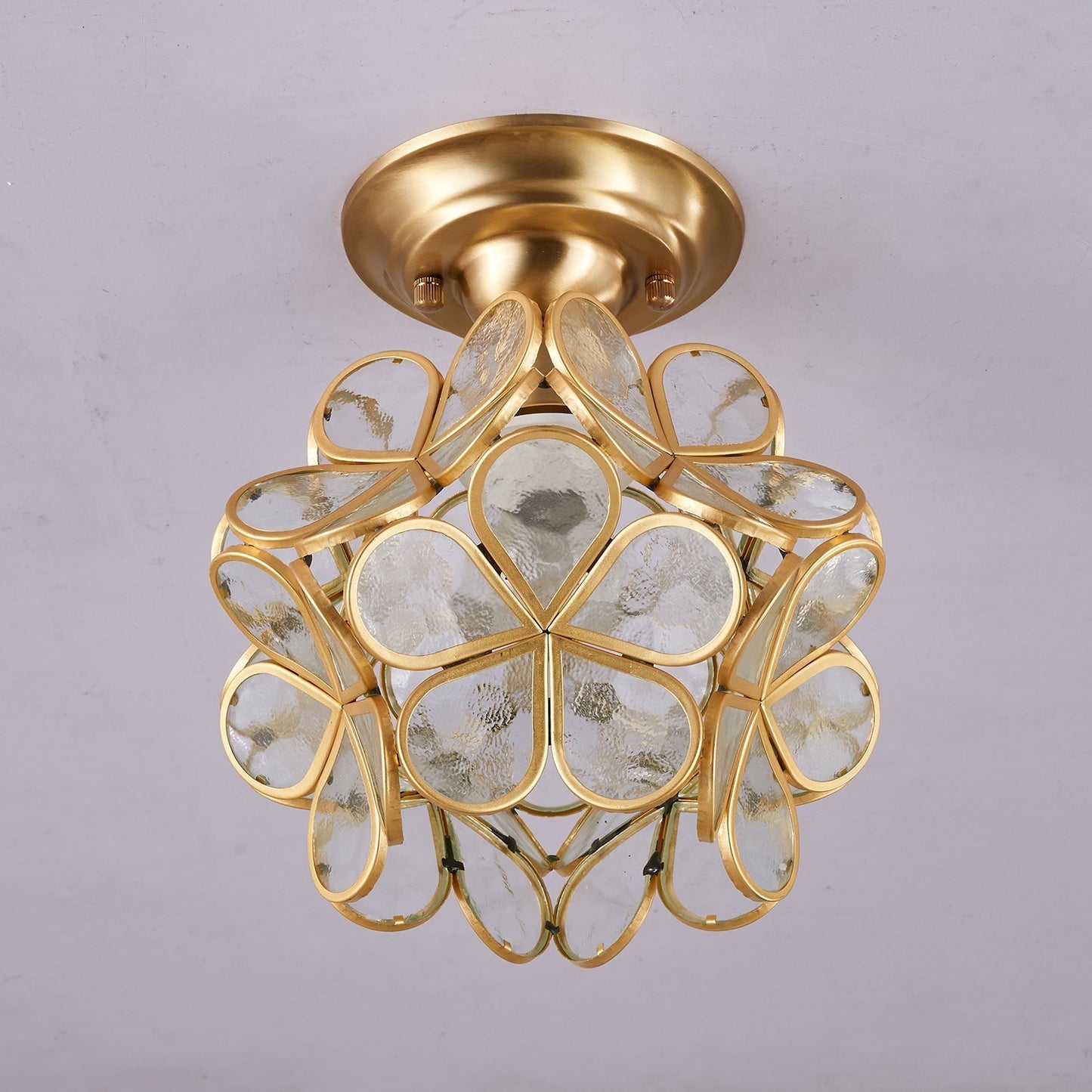 Golden Bloom Ceiling Light ? 7.9″ x H 7.9″ / Clear & Brass 1001 Ceiling lamp