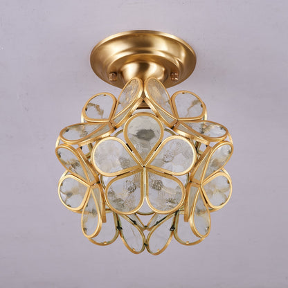 Golden Bloom Ceiling Light ? 7.9″ x H 7.9″ / Clear & Brass 1001 Ceiling lamp