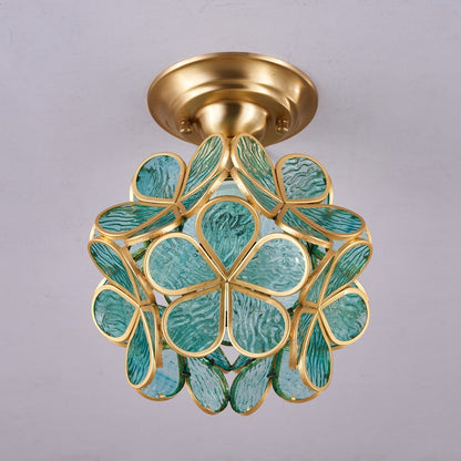 Golden Bloom Ceiling Light ? 7.9″ x H 7.9″ / Green & Brass 1001 Ceiling lamp