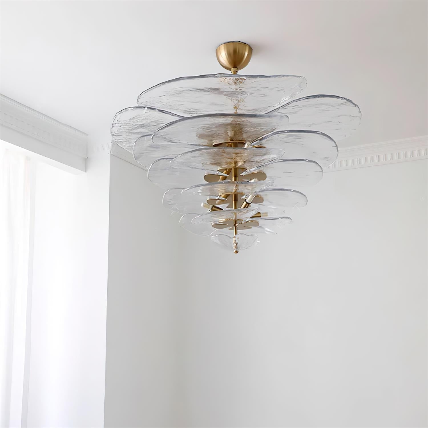 Petals Gold Murano Chandelier 1001 Chandelier