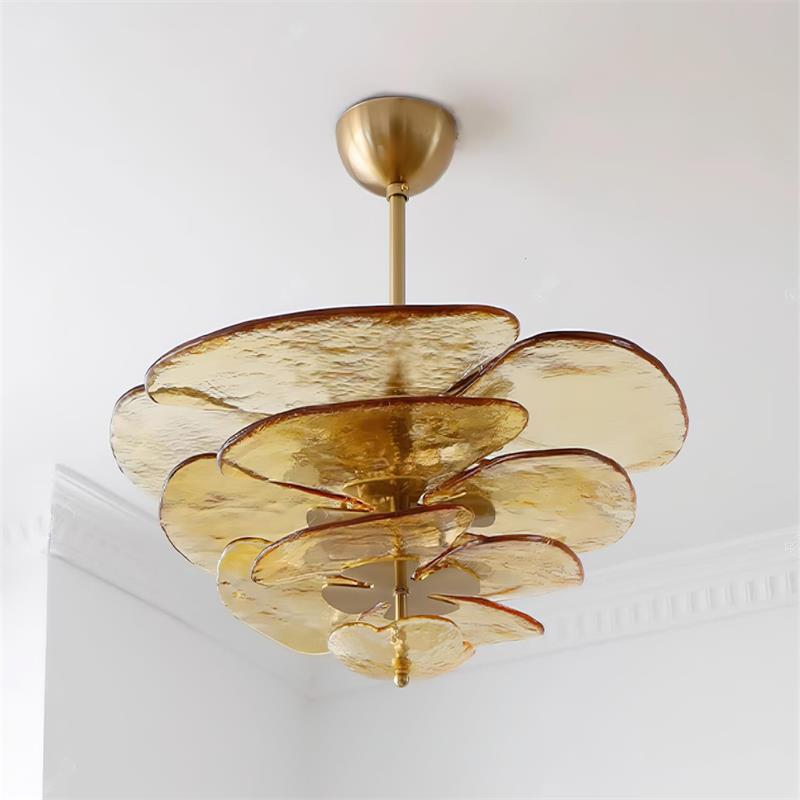 Petals Gold Murano Chandelier 1001 Chandelier