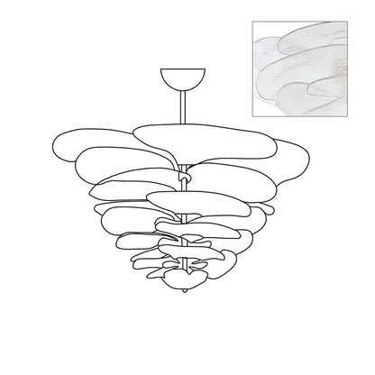 Petals Gold Murano Chandelier 1001 Chandelier