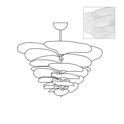 Petals Gold Murano Chandelier 1001 Chandelier