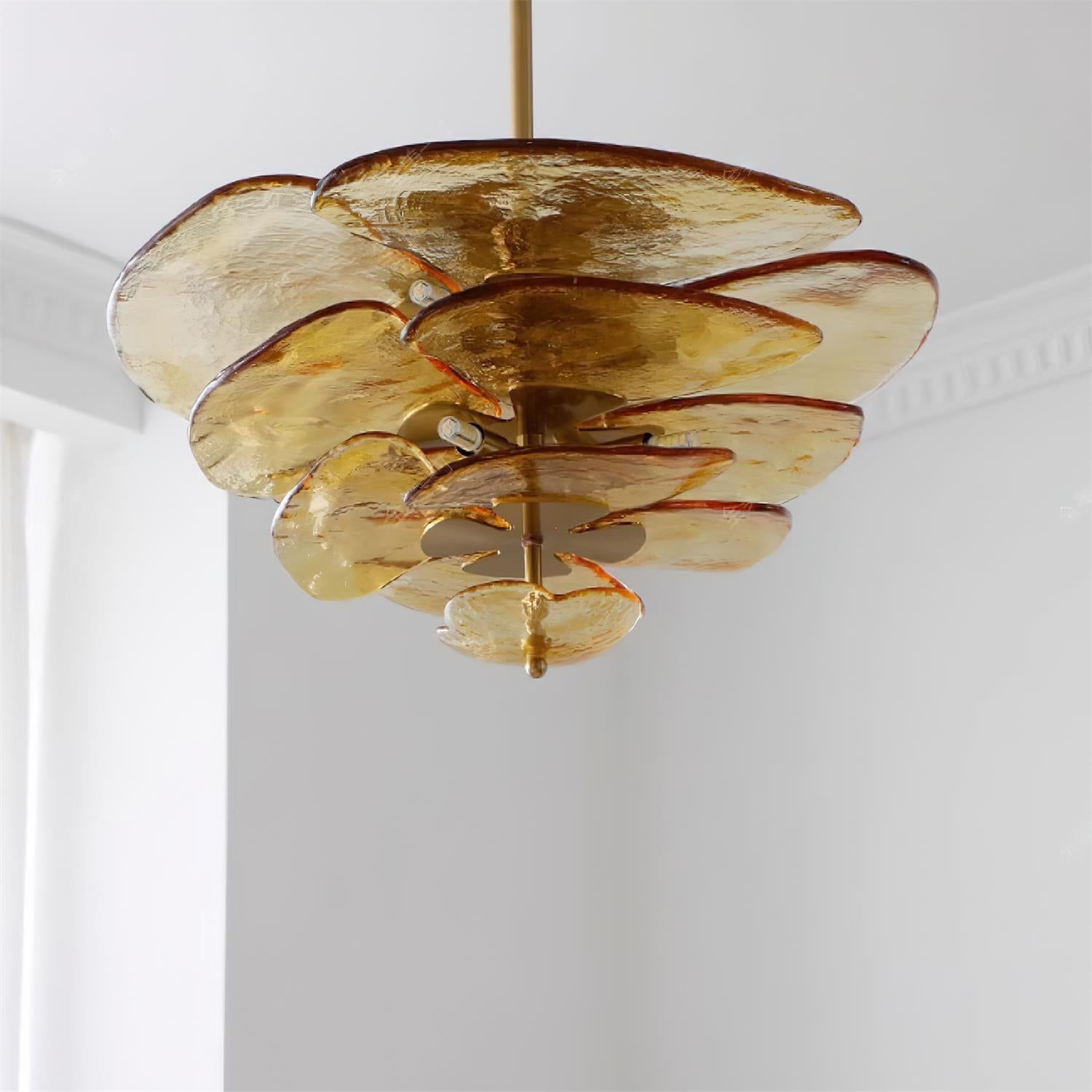 Petals Gold Murano Chandelier 1001 Chandelier