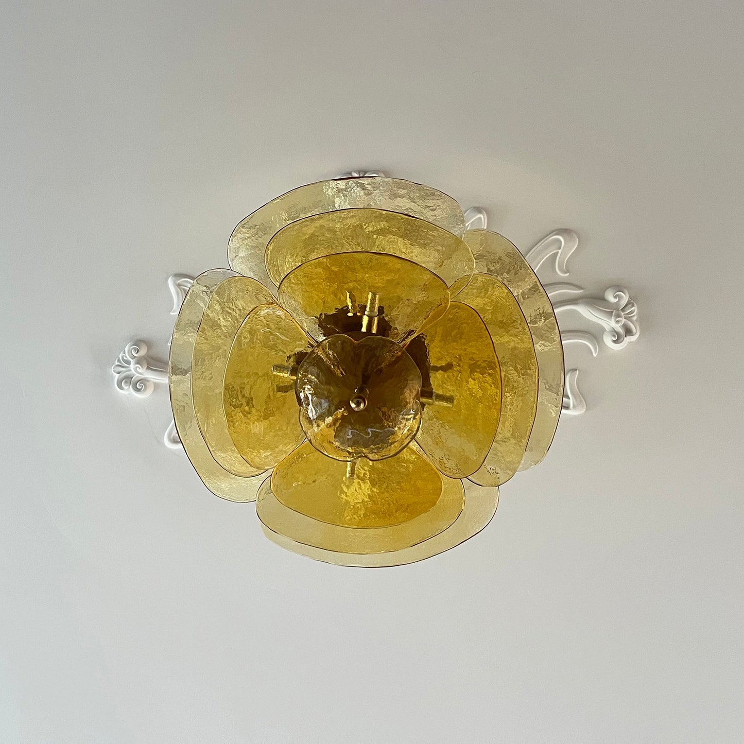 Petals Gold Murano Chandelier 1001 Chandelier