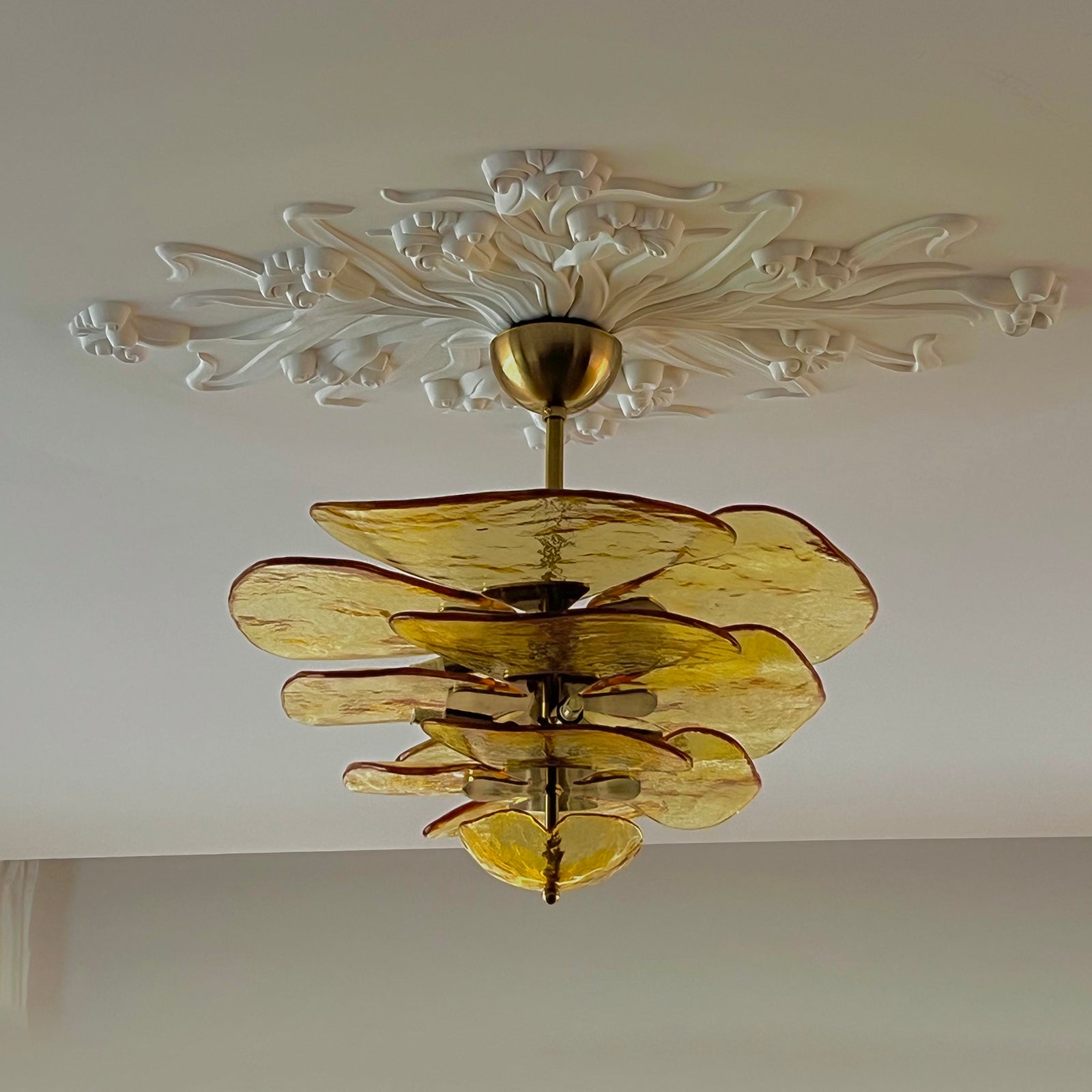 Petals Gold Murano Chandelier 1001 Chandelier