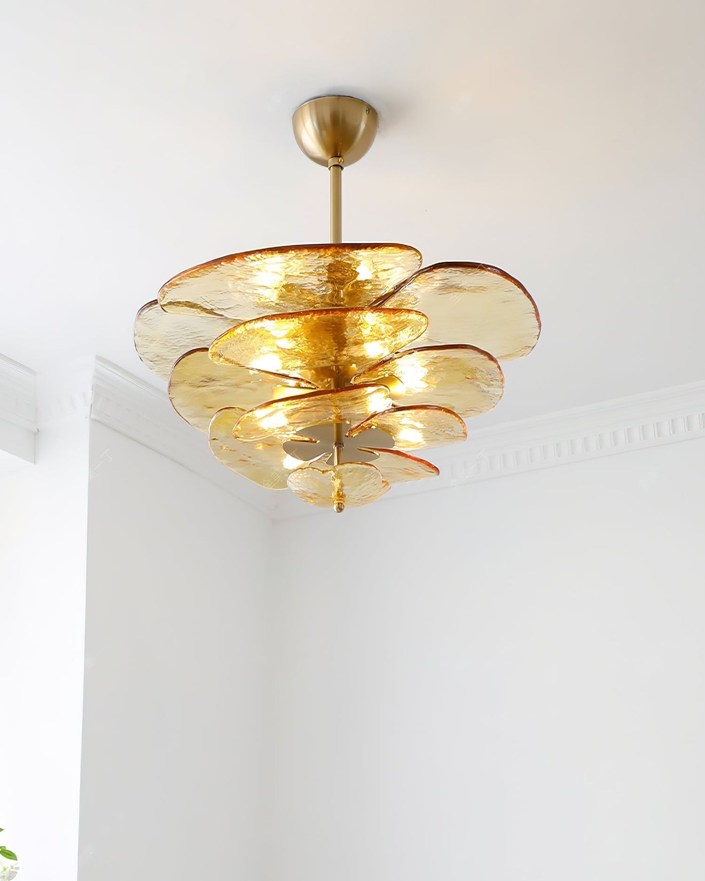 Petals Gold Murano Chandelier 1001 Chandelier