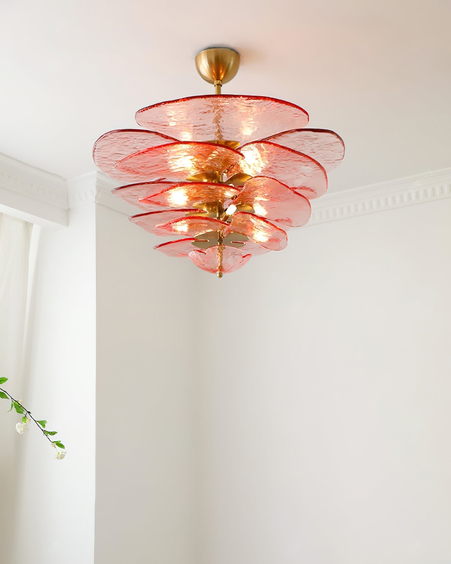 Petals Gold Murano Chandelier 1001 Chandelier