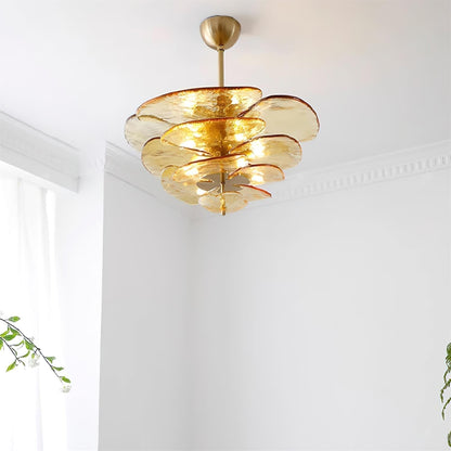 Petals Gold Murano Chandelier 1001 Chandelier